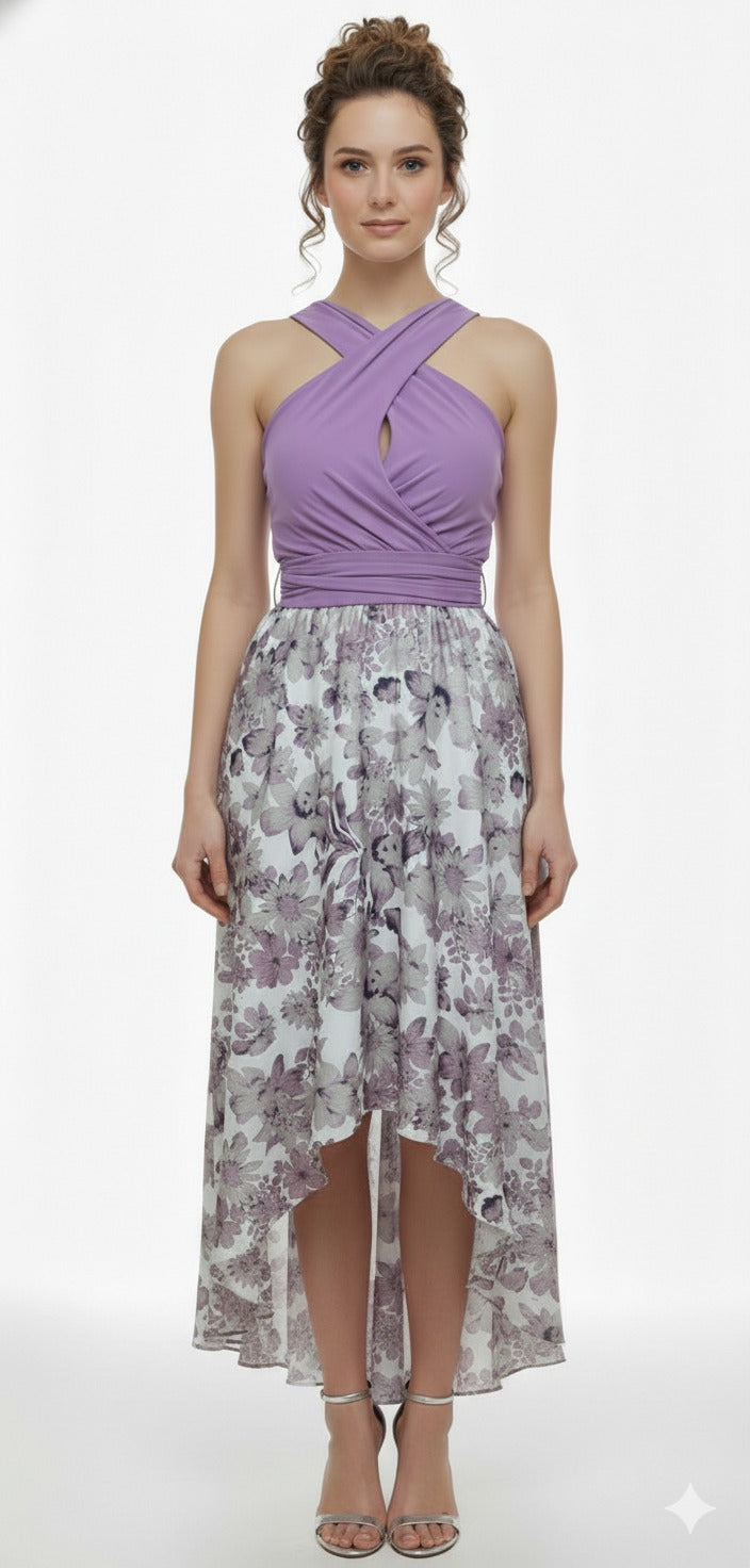 Vestidos Convertibles Estampado Flores