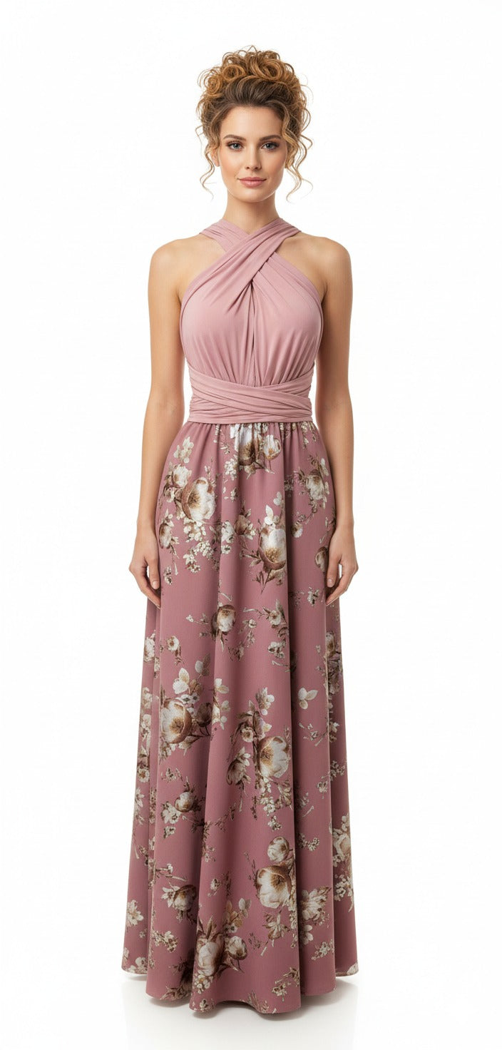 Vestidos Convertibles Estampado Flores