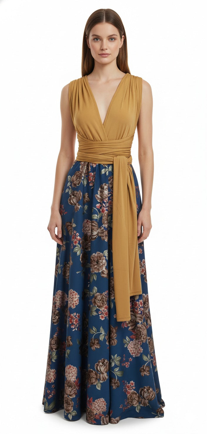 Vestidos Convertibles Estampado Flores