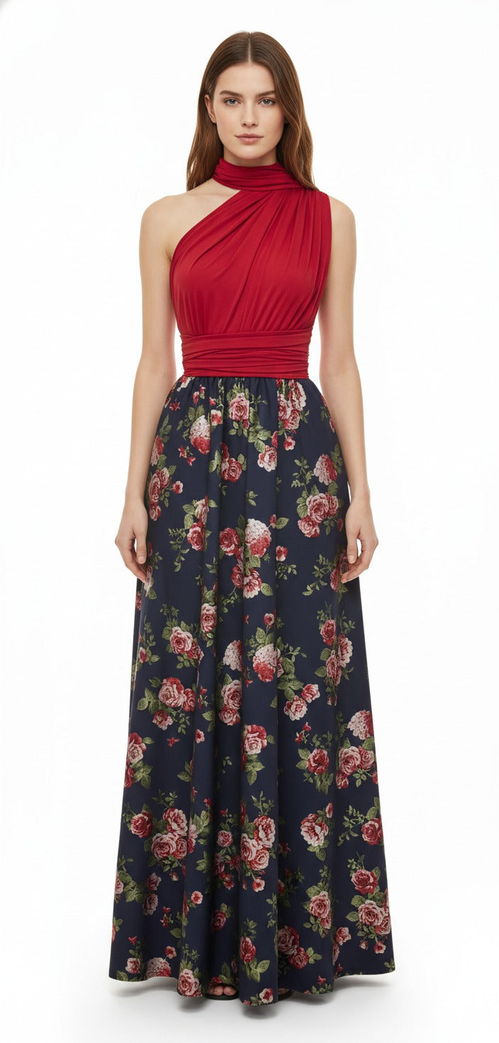 Vestidos Convertibles Estampado Flores