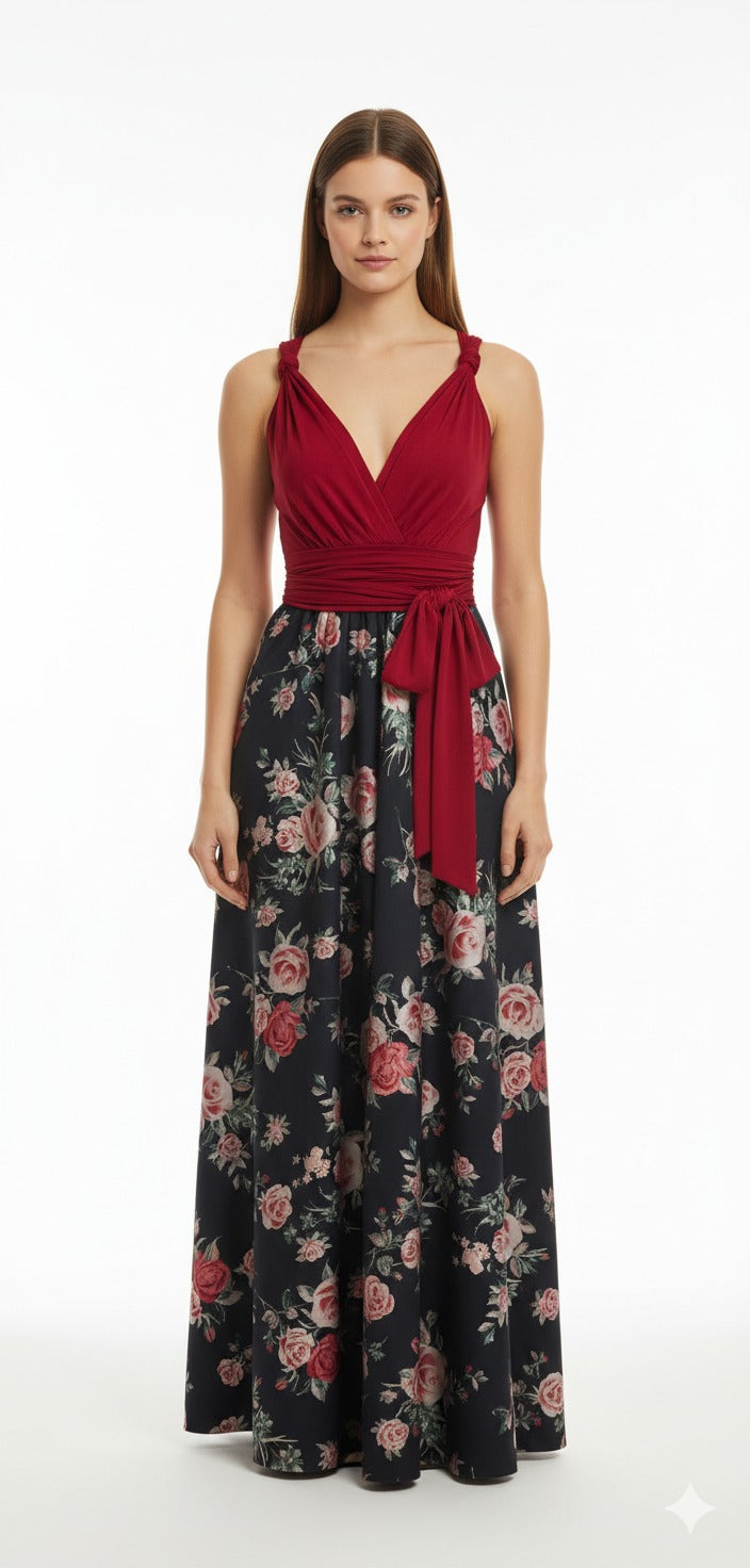 Vestidos Convertibles Estampado Flores