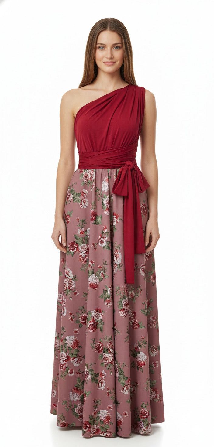 Vestidos Convertibles Estampado Flores