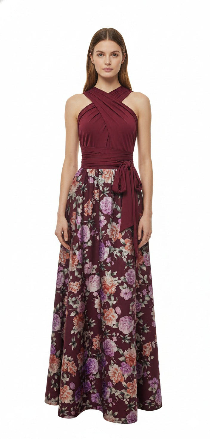 Vestidos Convertibles Estampado Flores